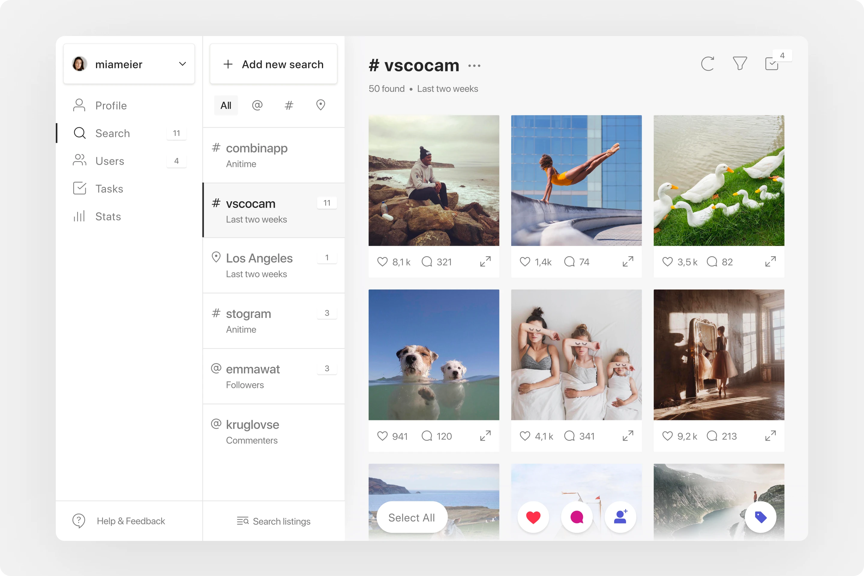 Combin Scheduler — calendar and post queue