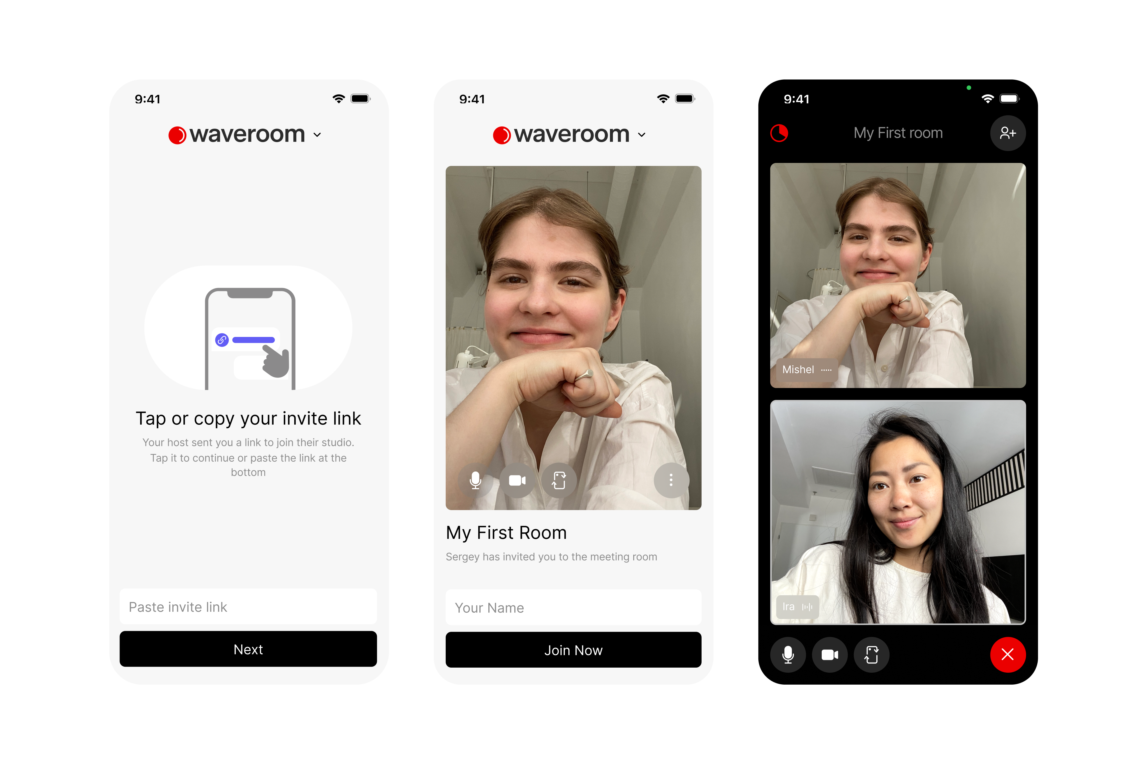 Waveroom — Komponenten des Designsystems