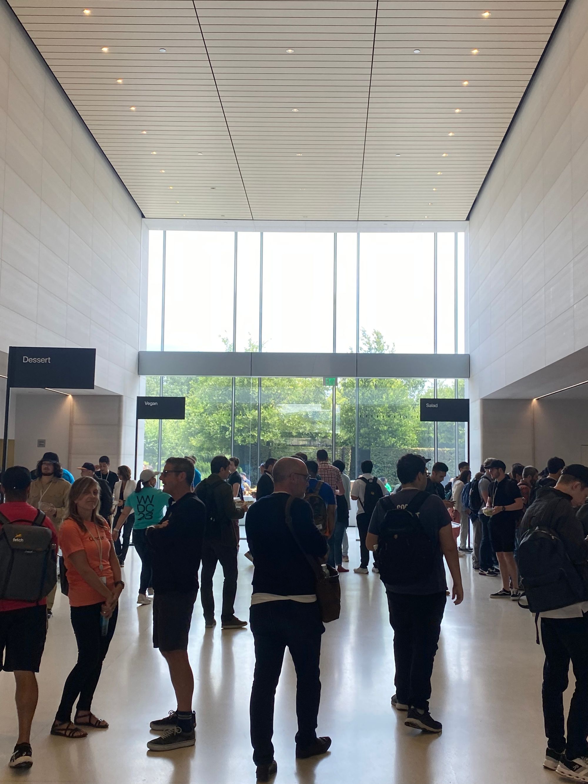 Lunch at Apple Park cafe — diverse world cuisines