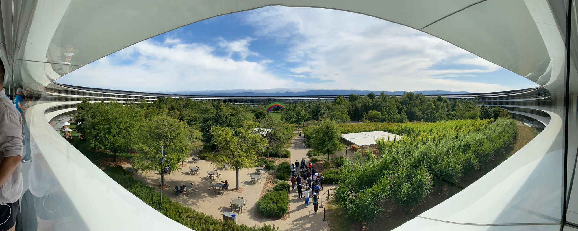 Apple Park campus details during the office tour
